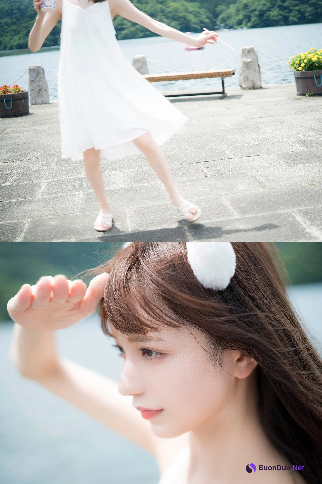 Fuuka Mori 森ふう花, FLASHデジタル写真集 「潮風に誘われて」 Set.02 - รูปภาพ 4