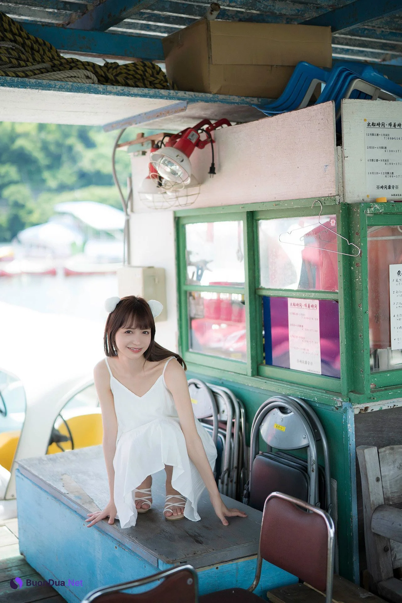 Fuuka Mori 森ふう花, FLASHデジタル写真集 「潮風に誘われて」 Set.02 - รูปภาพ 5