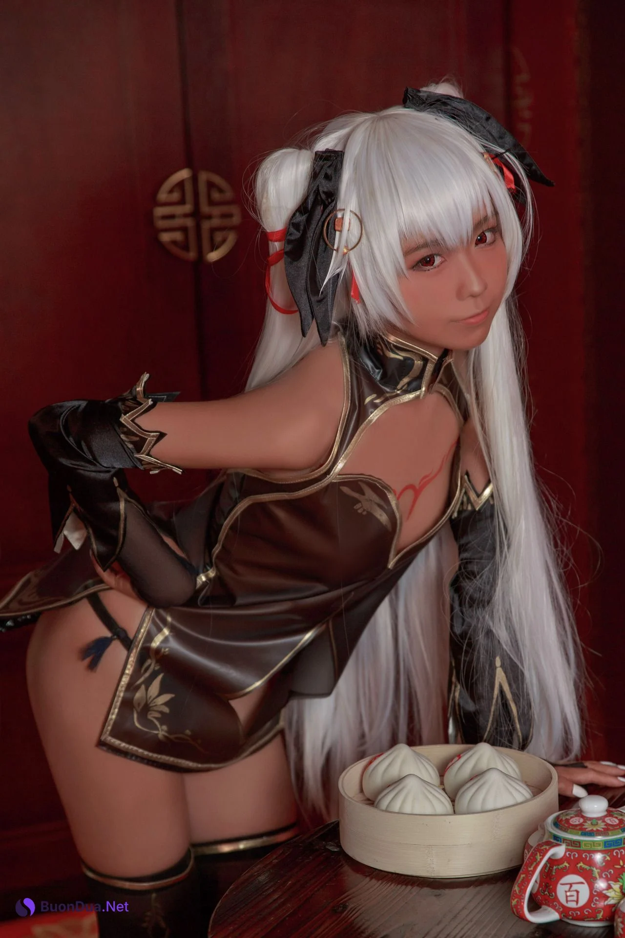 [G44不會受傷] 褐色旗袍娘 Brown Cheongsam Girl - Photo 6