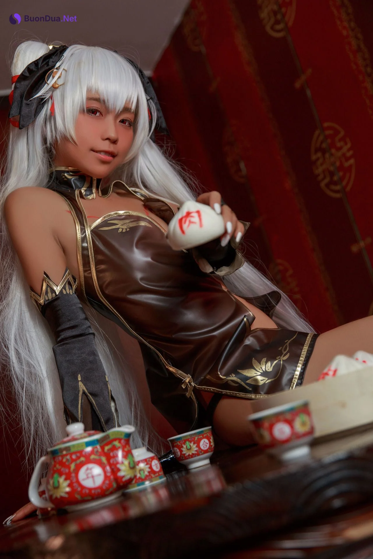 [G44不會受傷] 褐色旗袍娘 Brown Cheongsam Girl - Photo 9