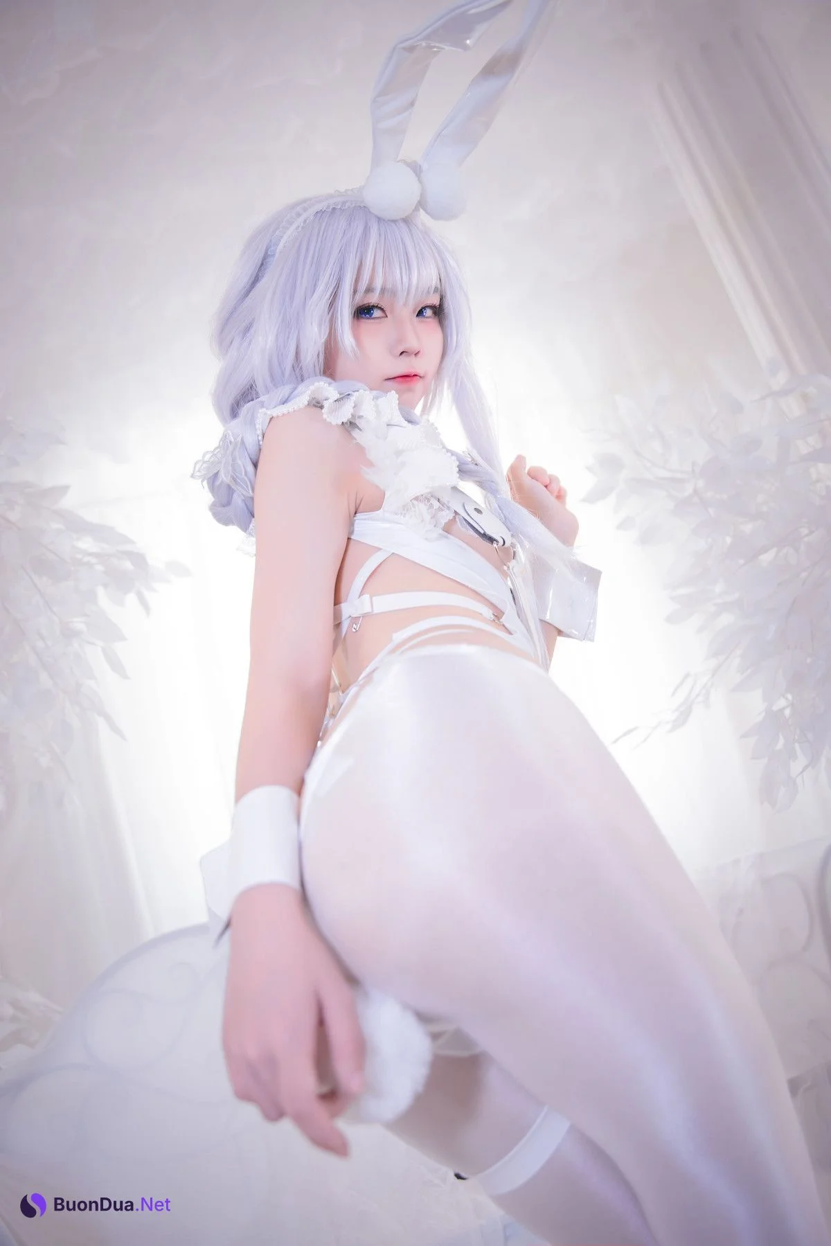 G44不会受伤 Cosplay 碧蓝航线 恶毒皮肤 懒懒的白兔 - รูปภาพ 5
