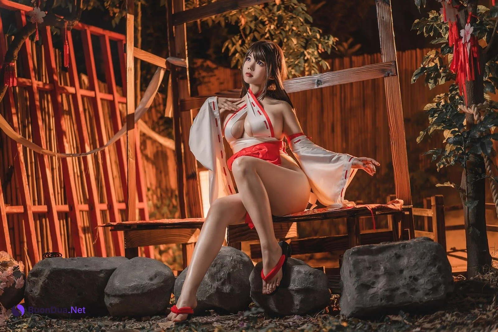 [啊日日_Ganlory] 绳与巫女 - 照片 15