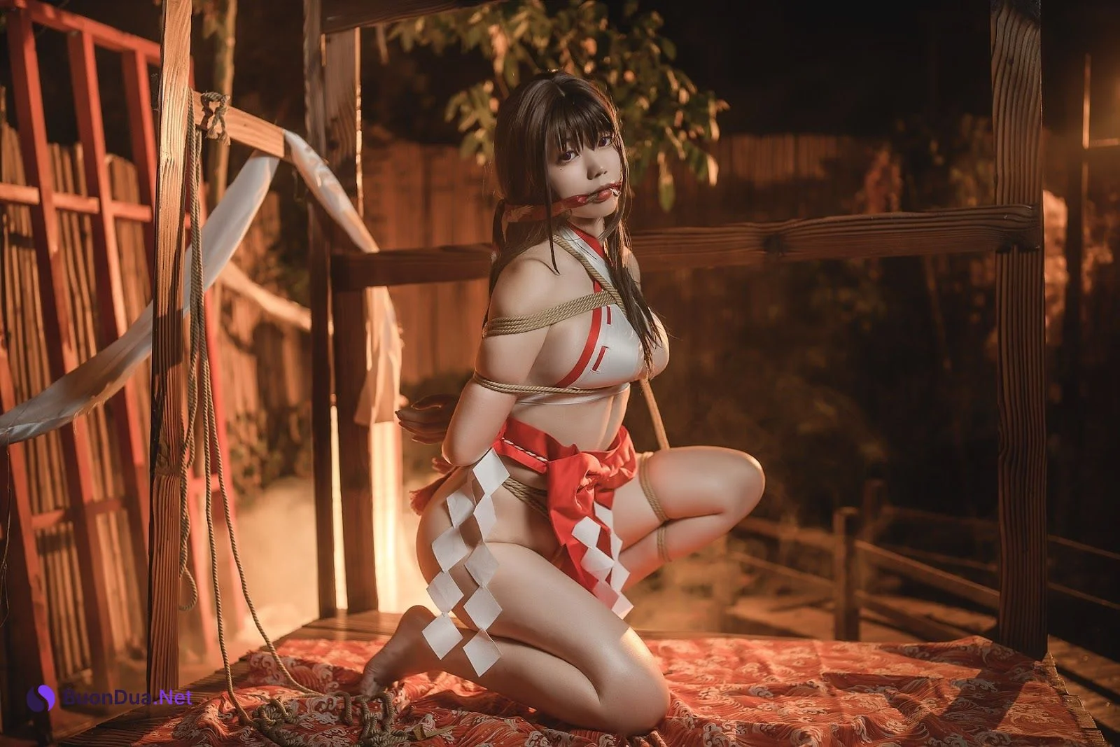 [啊日日_Ganlory] 绳与巫女 - 照片 7