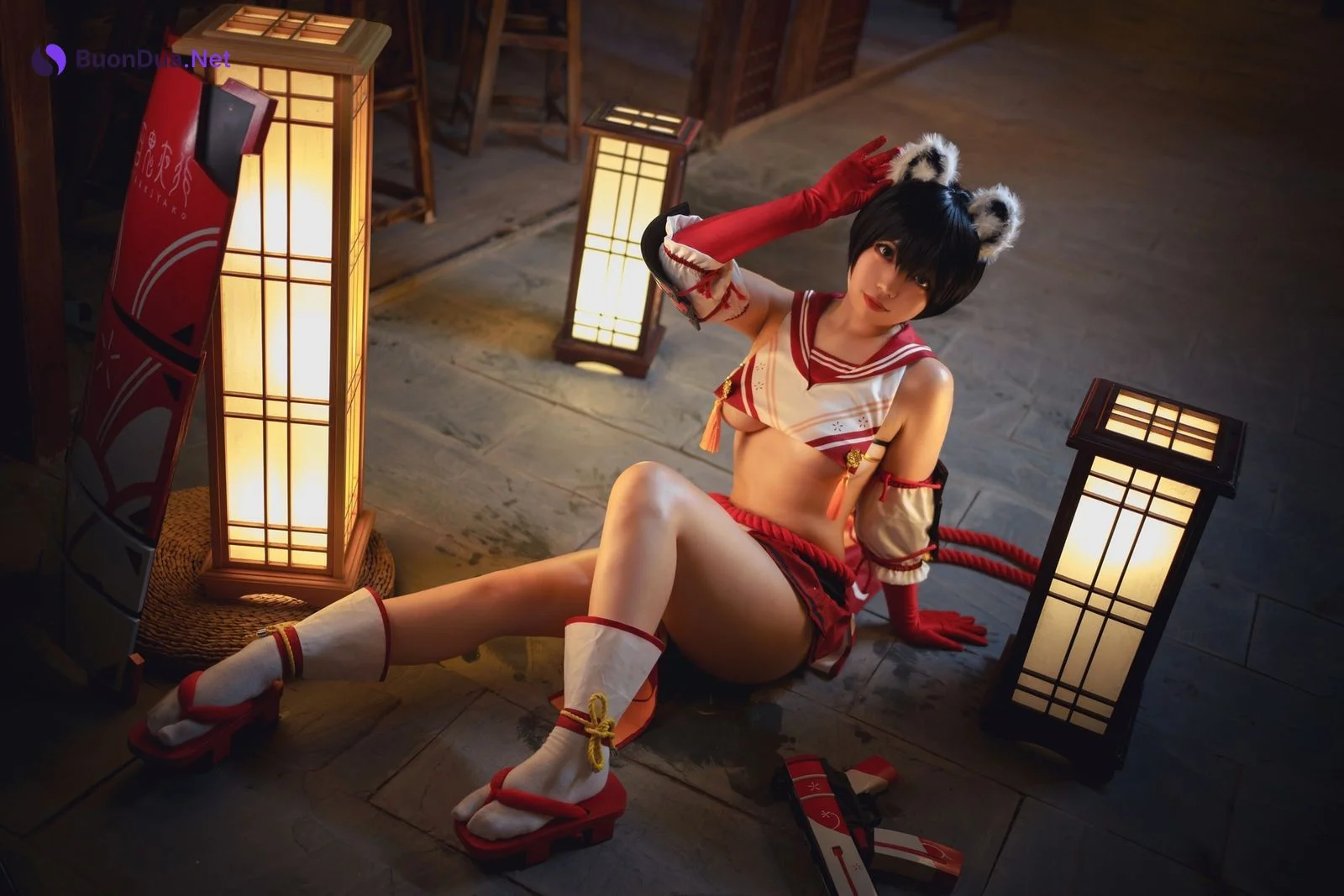 Ganlory 啊日日 Cosplay 春日ツバキ Kasuga Tsubaki - Photo 15