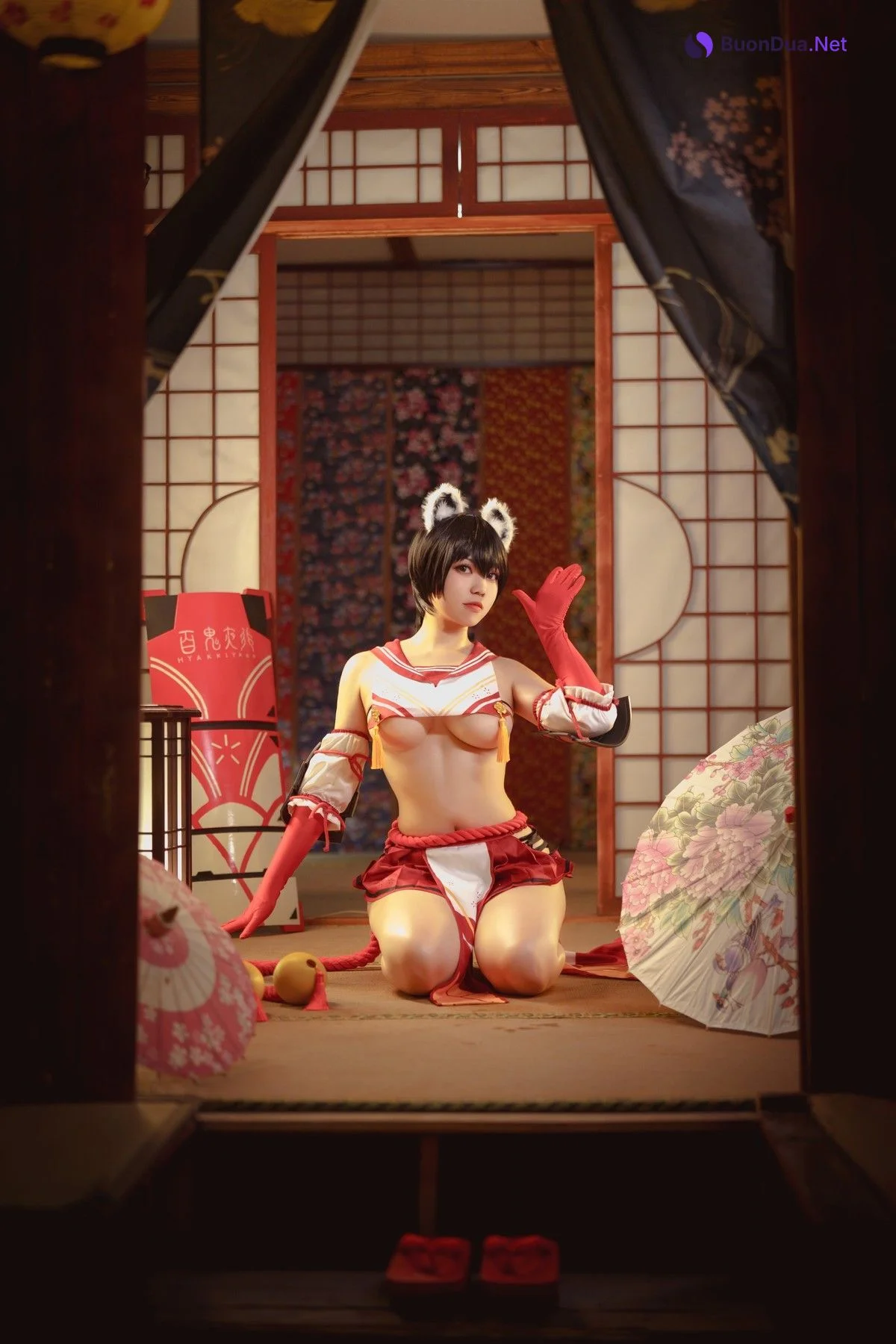 Ganlory 啊日日 Cosplay 春日ツバキ Kasuga Tsubaki - Photo 19