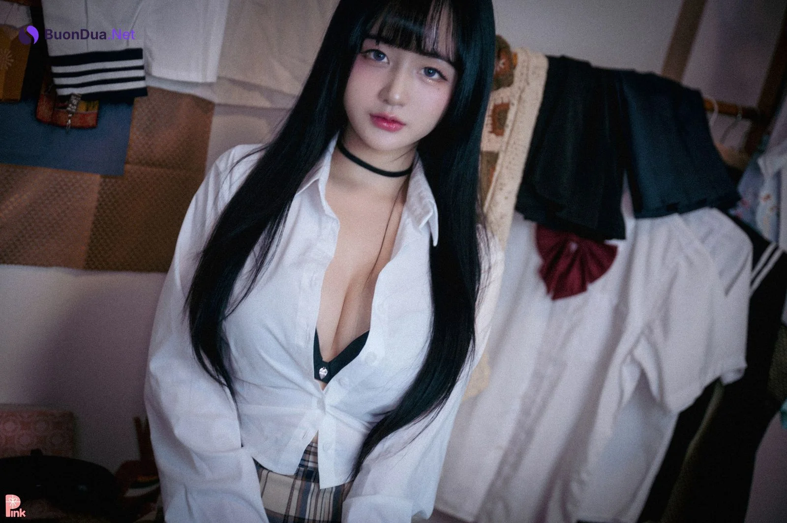 Han Jina 한지나, [PINK] 지나의 교복 생활 (Bright Ver) - Photo 10