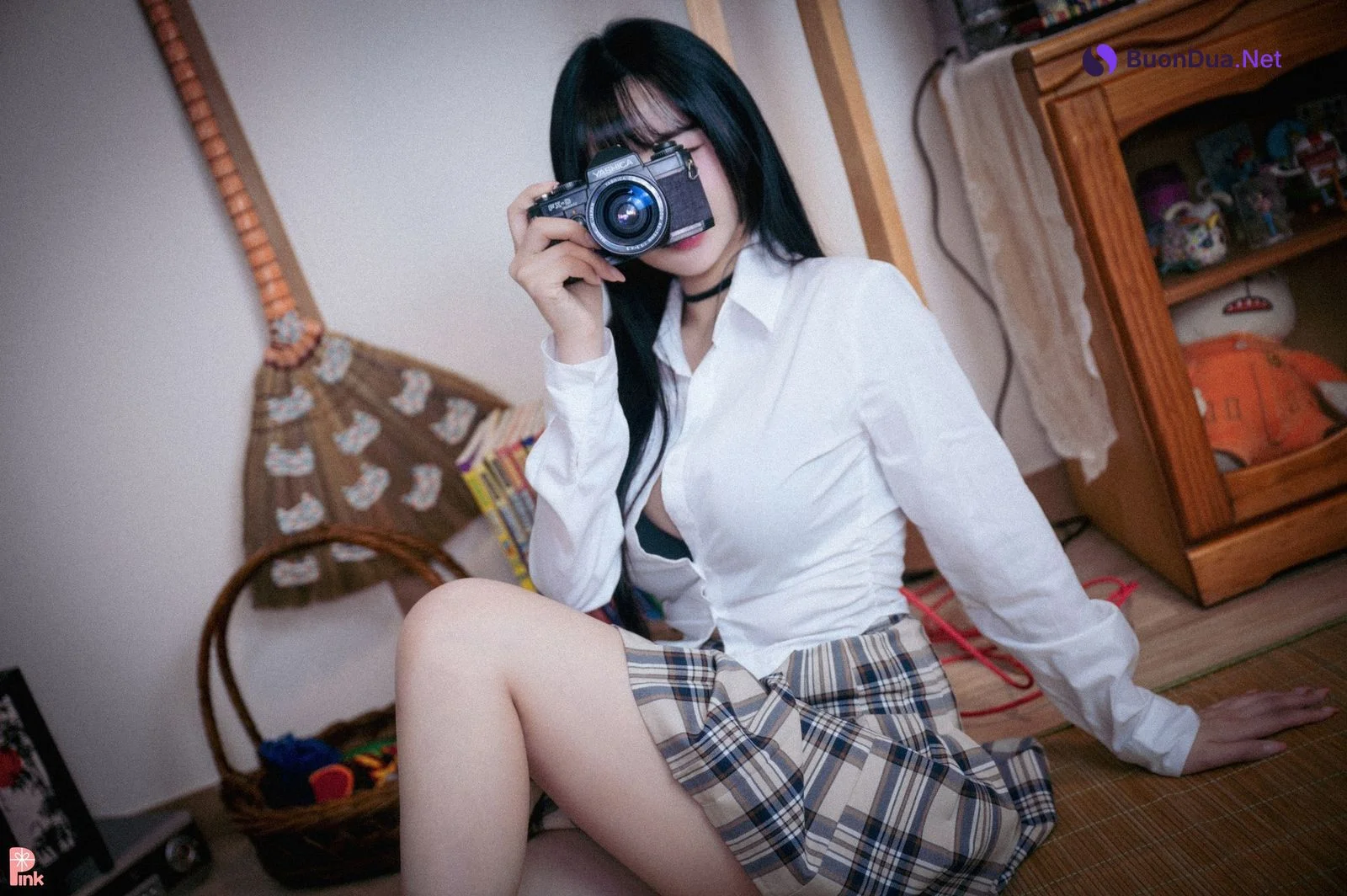 Han Jina 한지나, [PINK] 지나의 교복 생활 (Bright Ver) - Photo 20