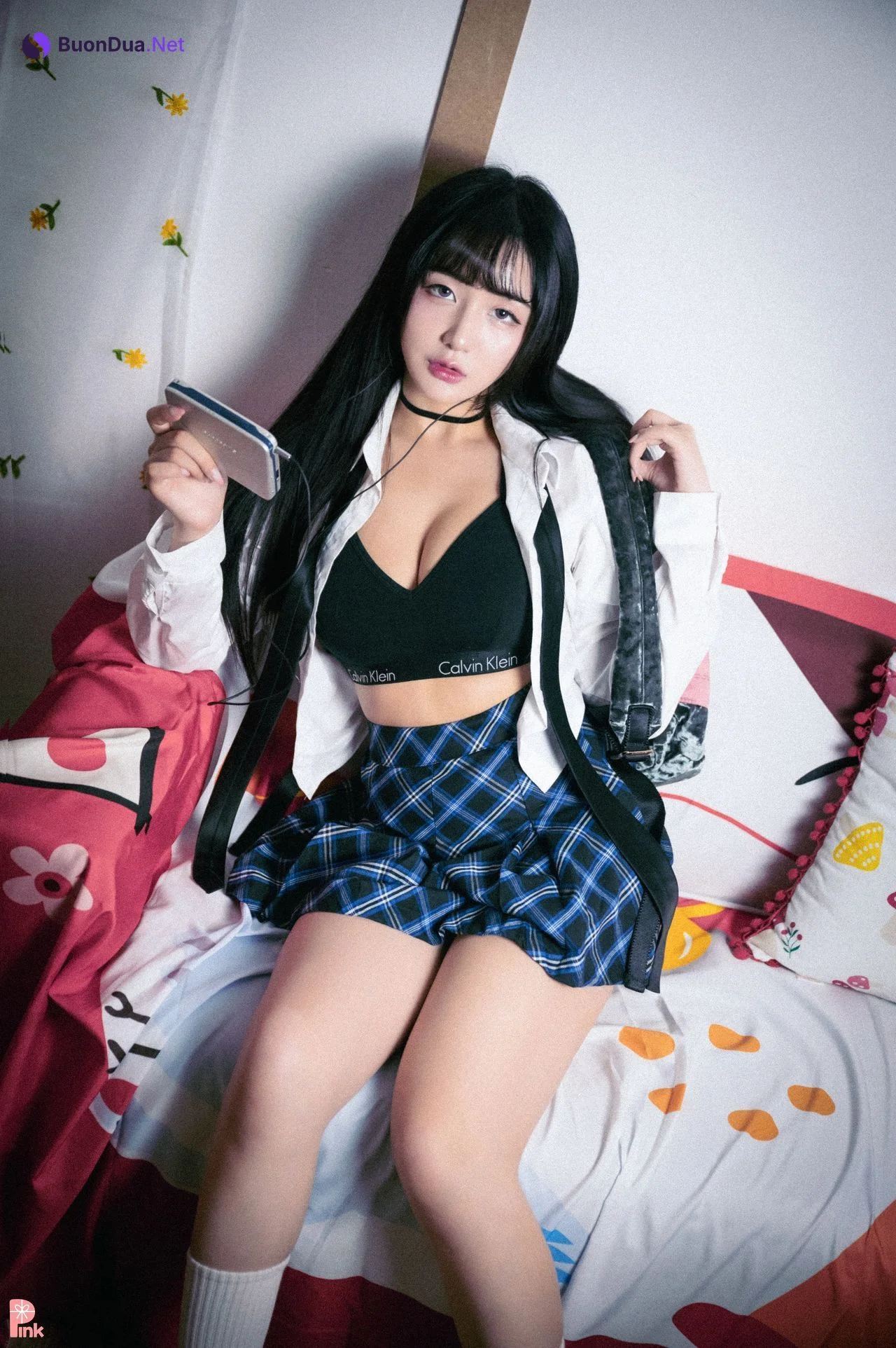 Han Jina 한지나, [PINK] 지나의 교복 생활 (Dark Ver) - Photo 10
