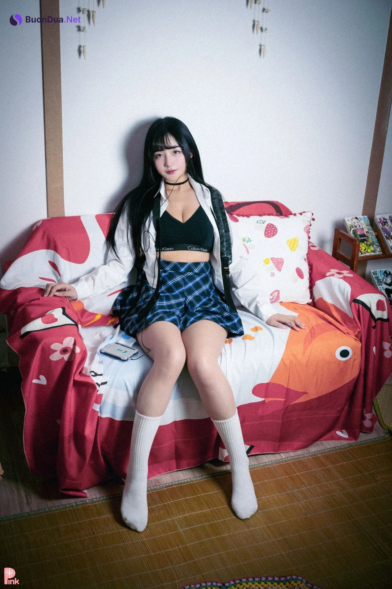 Han Jina 한지나, [PINK] 지나의 교복 생활 (Dark Ver) - Photo 11