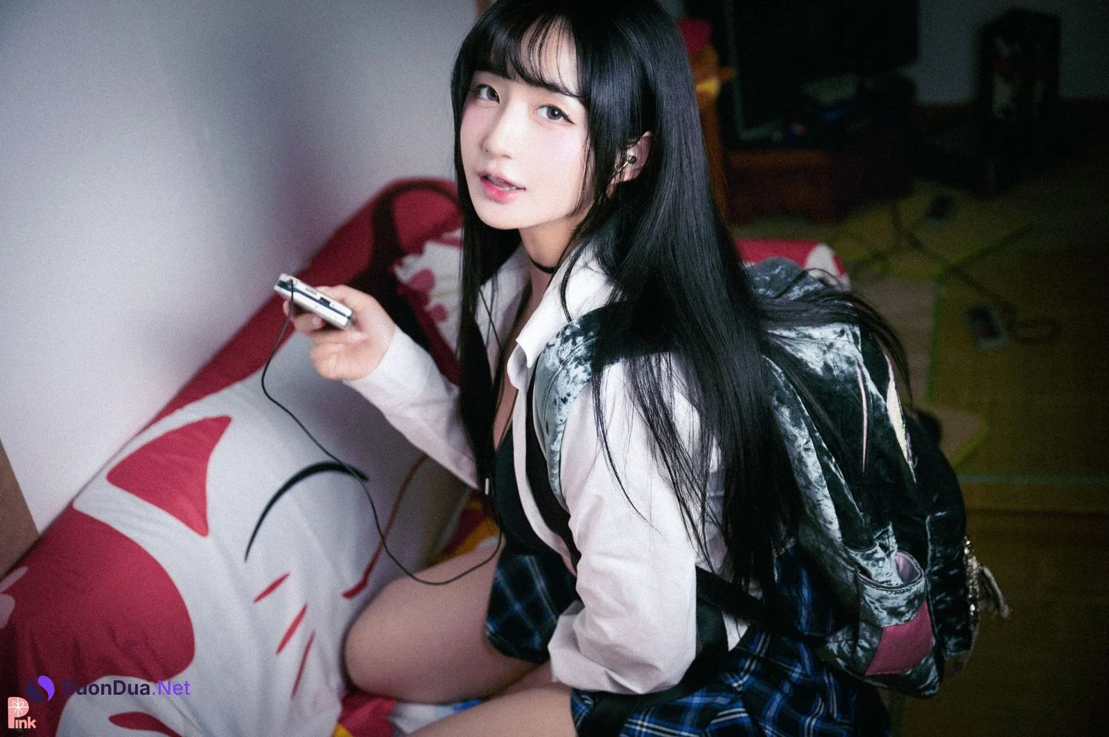Han Jina 한지나, [PINK] 지나의 교복 생활 (Dark Ver) - Photo 5