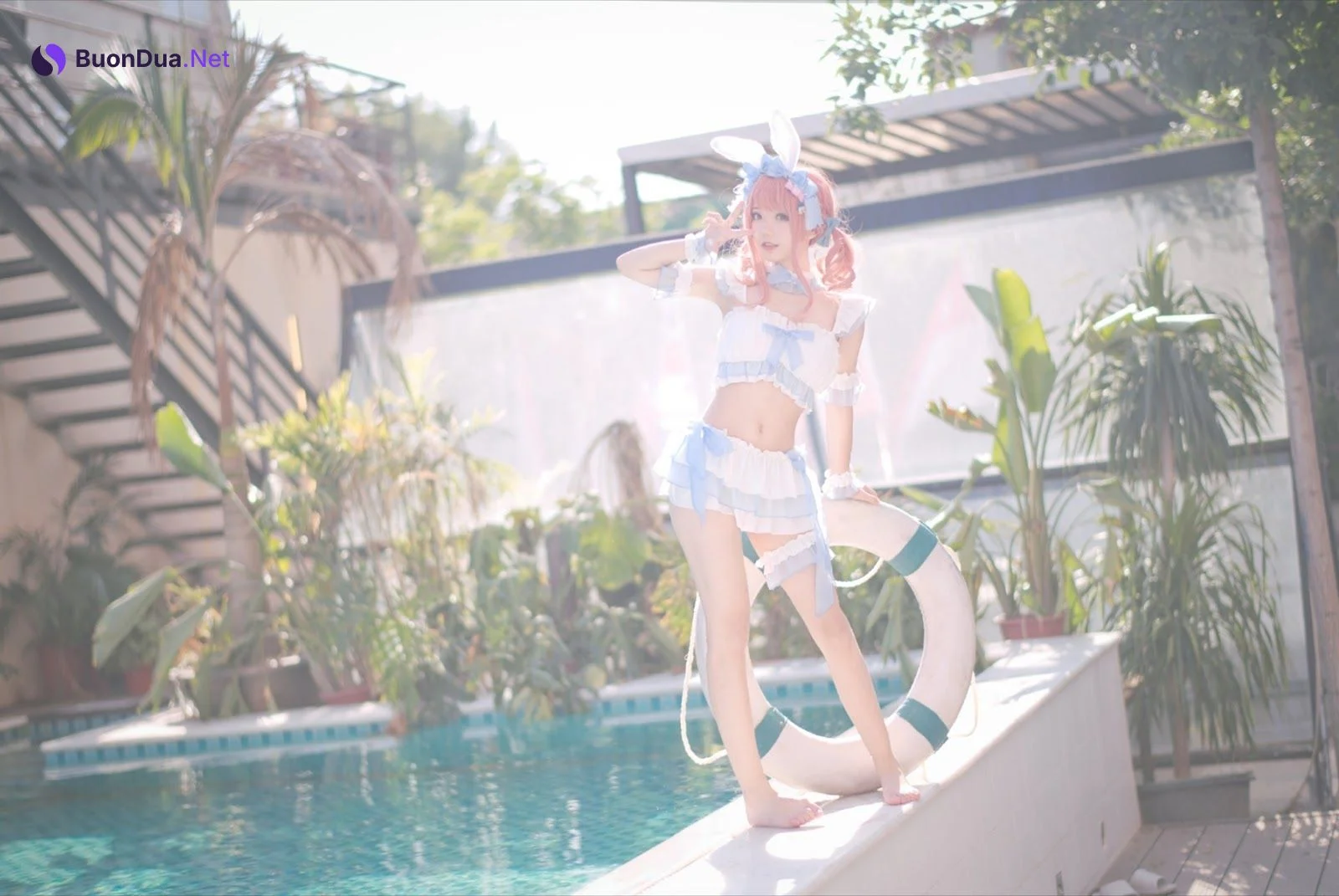 [花柒Hana] 夏日甜芯 泳装 - 写真 10