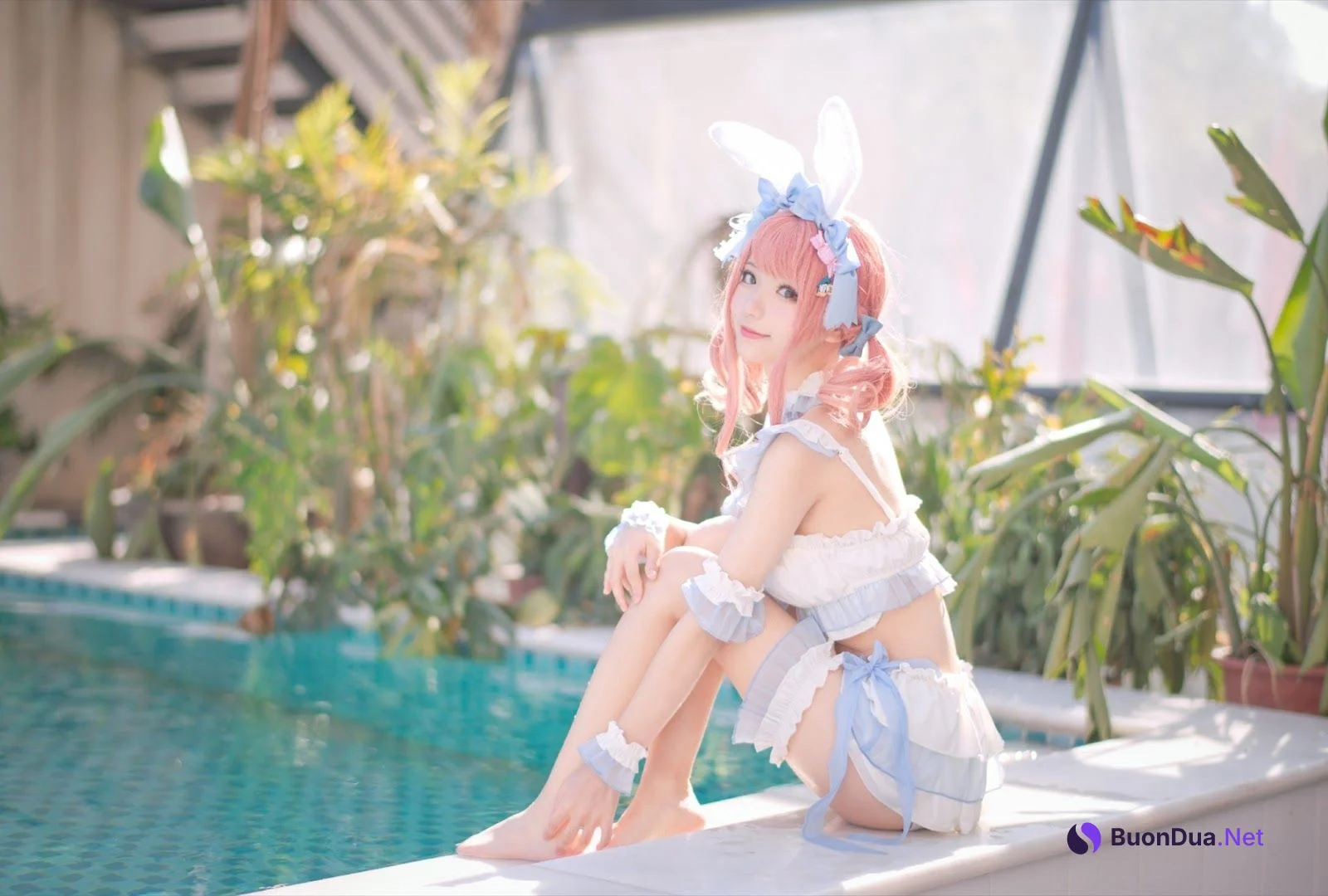 [花柒Hana] 夏日甜芯 泳装 - 写真 5
