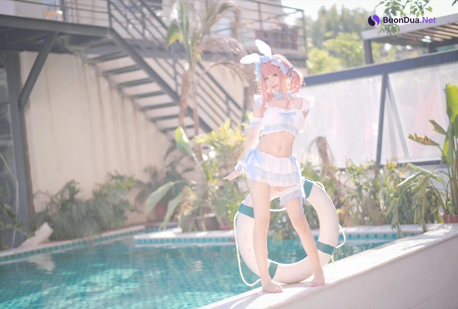 [花柒Hana] 夏日甜芯 泳装 - 写真 9