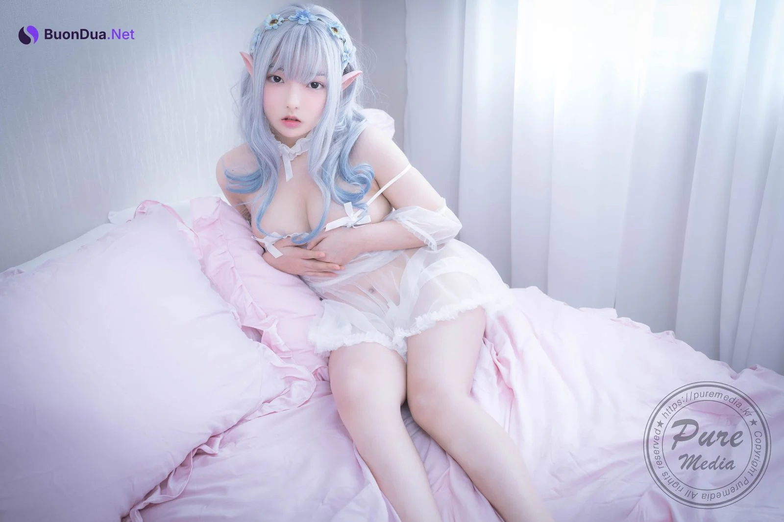 Hansom 한솜, [PURE MEDIA] Vol.225 Real Doll Real Cotton - Photo 5