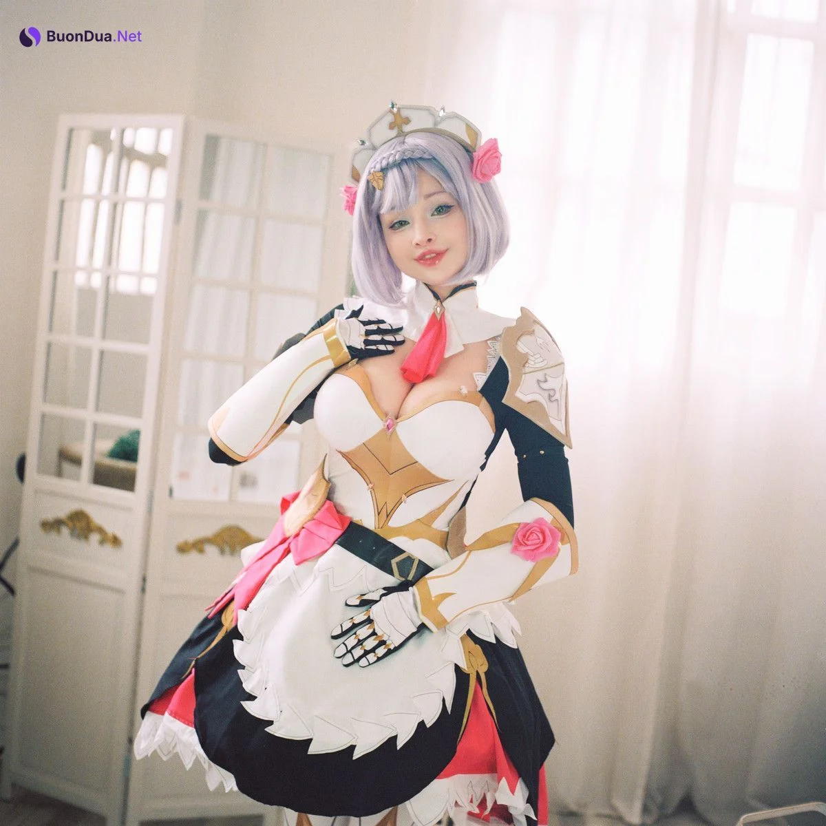 Hidori Rose Cosplay Noelle – Genshin Impact - Photo 4