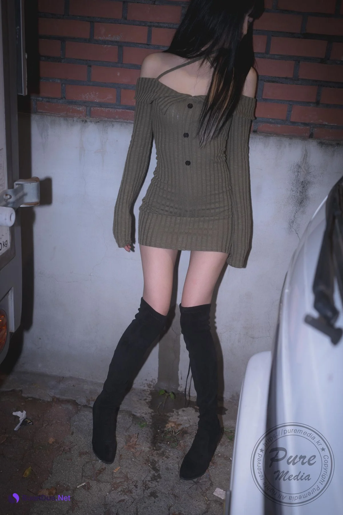 Hina 히나, [PURE MEDIA] Vol.267 Black Out Slutty Girl Set.01 - 사진 3