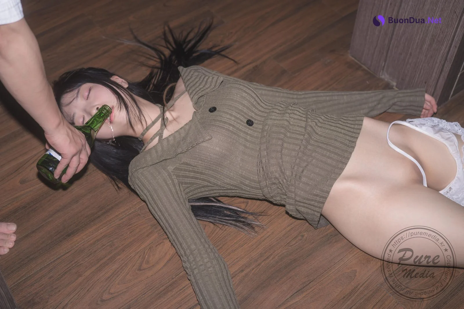 Hina 히나, [PURE MEDIA] Vol.267 Black Out Slutty Girl Set.02 - Photo 17