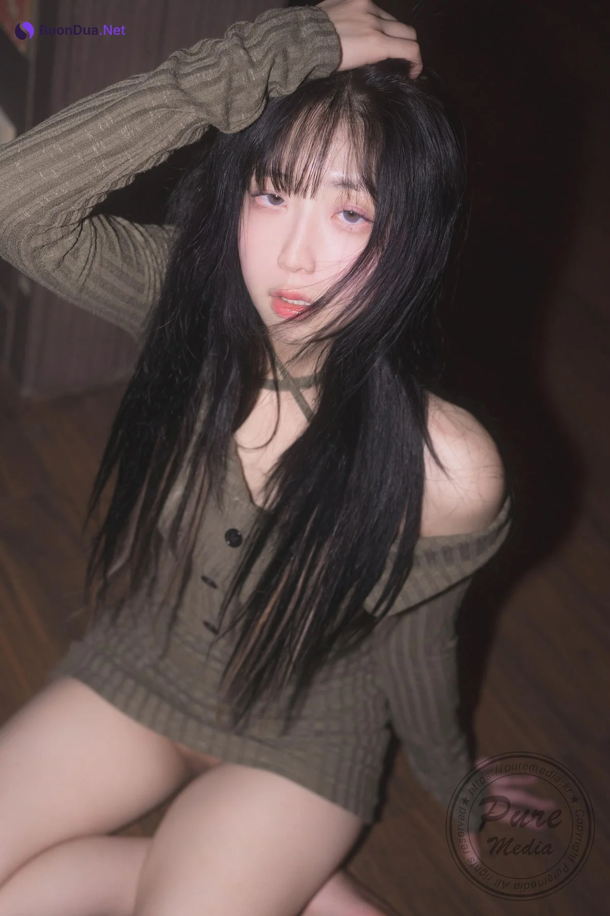 Hina 히나, [PURE MEDIA] Vol.267 Black Out Slutty Girl Set.02 - Photo 19