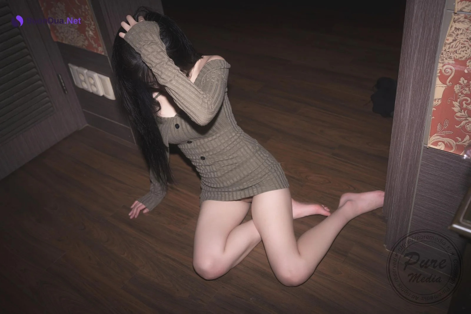 Hina 히나, [PURE MEDIA] Vol.267 Black Out Slutty Girl Set.02 - Photo 20