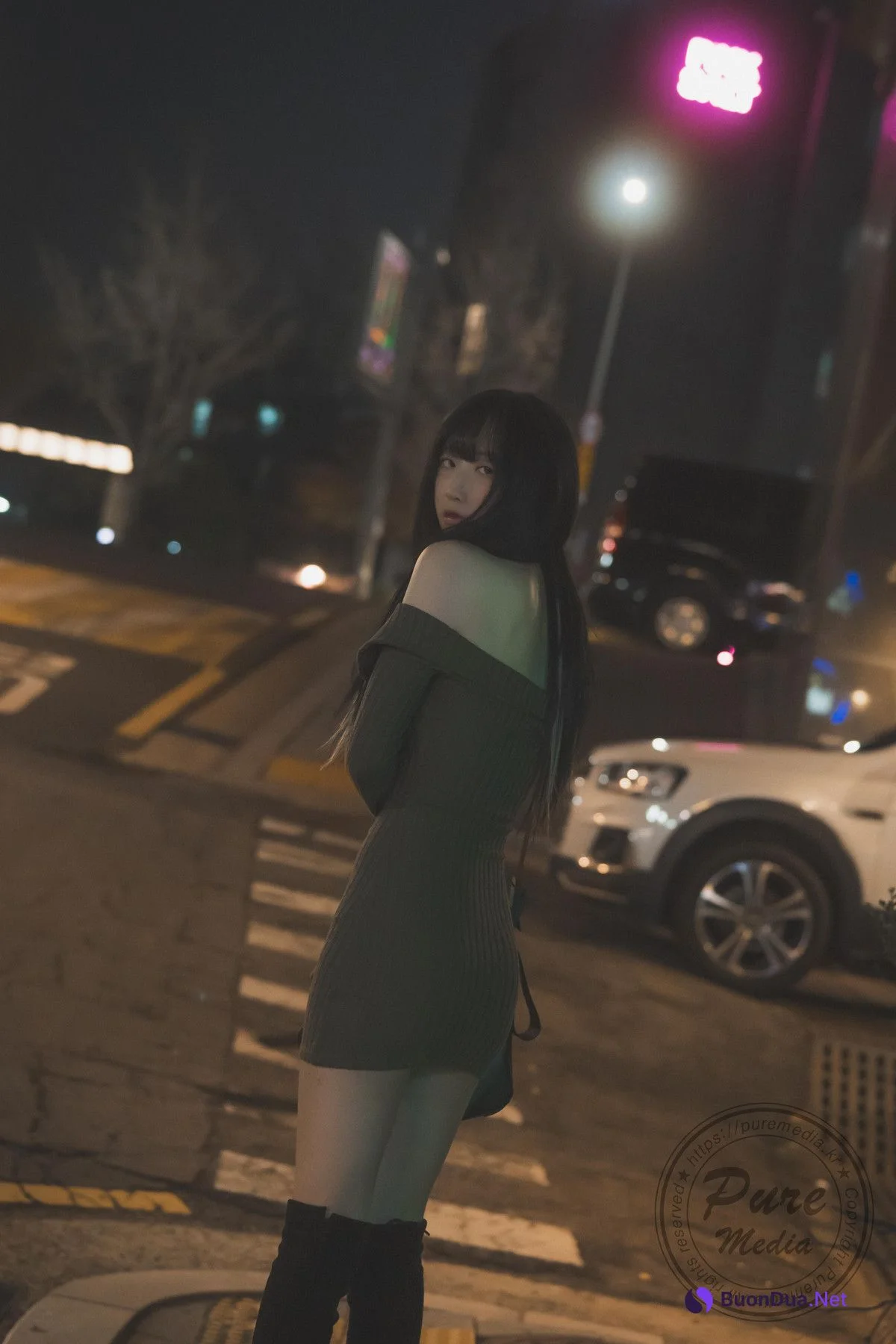 Hina 히나, [PURE MEDIA] Vol.267 Black Out Slutty Girl Set.02 - Photo 3