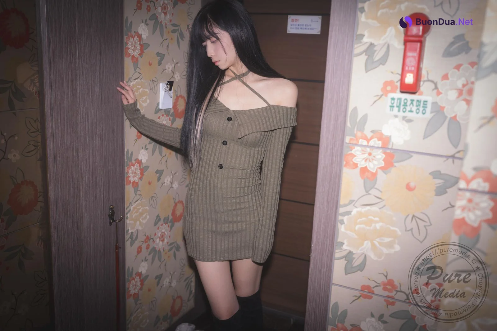 Hina 히나, [PURE MEDIA] Vol.267 Black Out Slutty Girl Set.02 - Photo 9