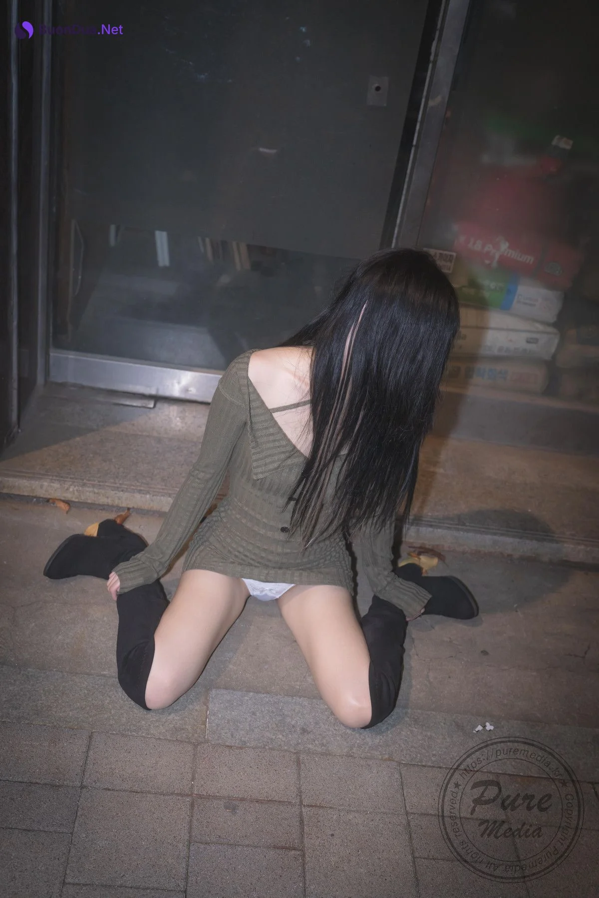 Hina 히나, [PURE MEDIA] Vol.267 Black Out Slutty Girl Set.04 - 写真 10