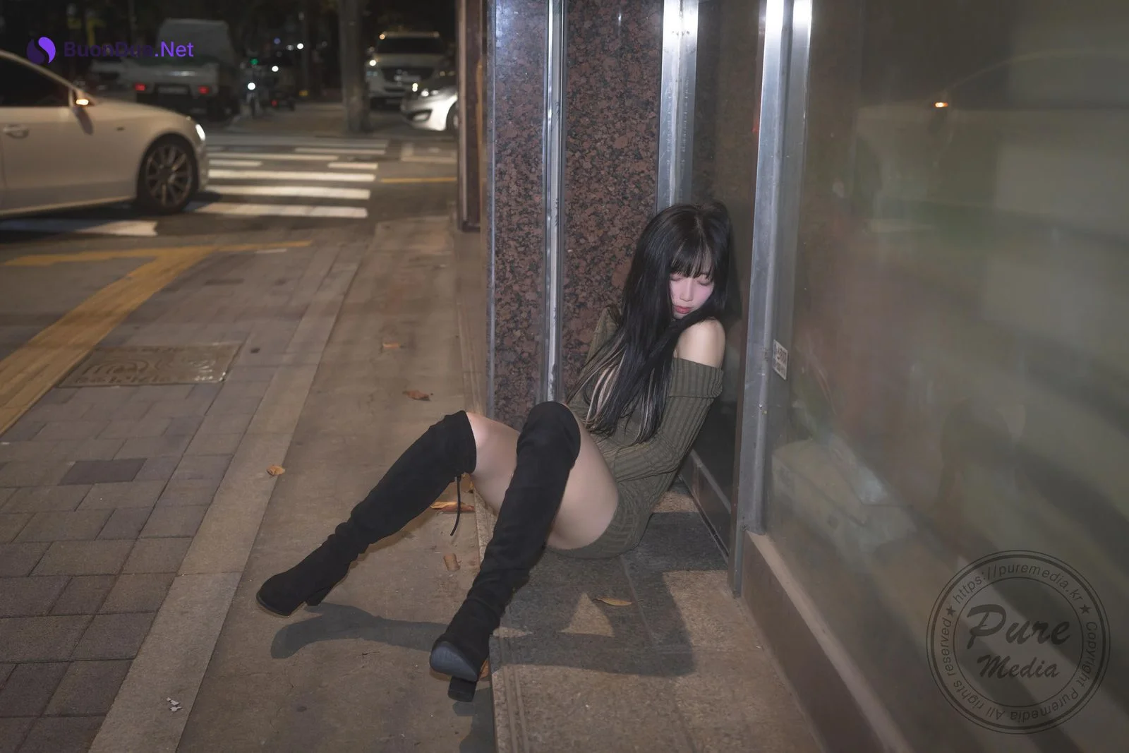 Hina 히나, [PURE MEDIA] Vol.267 Black Out Slutty Girl Set.04 - 写真 11