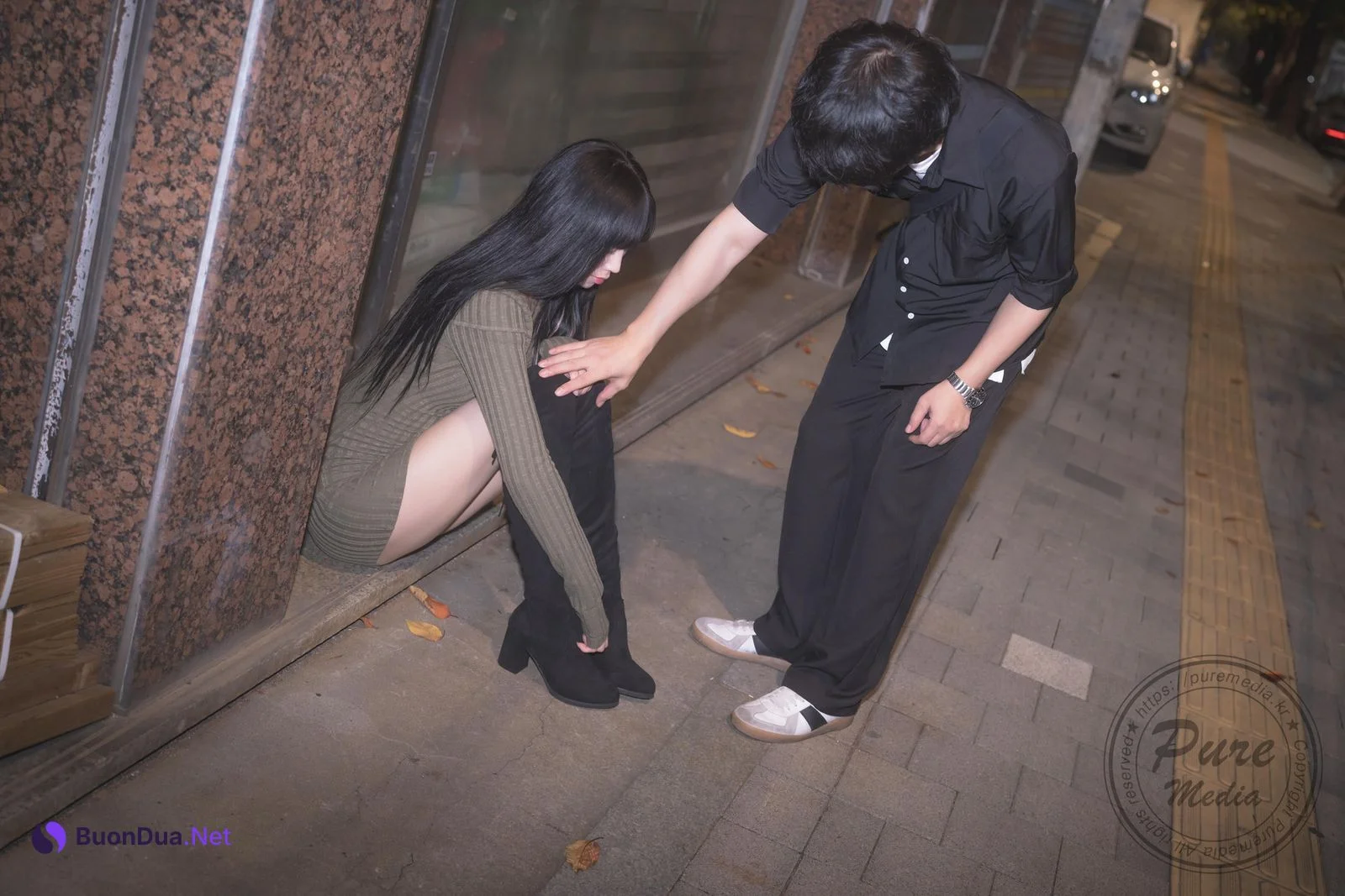 Hina 히나, [PURE MEDIA] Vol.267 Black Out Slutty Girl Set.04 - 写真 13