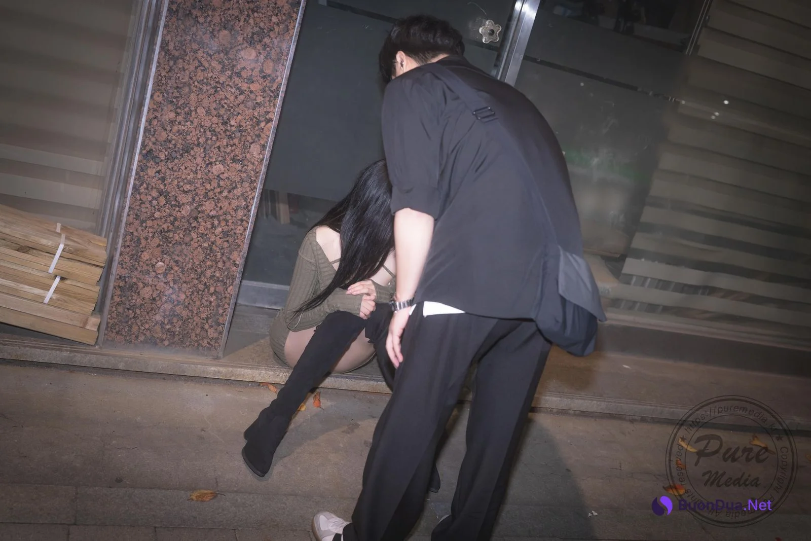 Hina 히나, [PURE MEDIA] Vol.267 Black Out Slutty Girl Set.04 - 写真 14