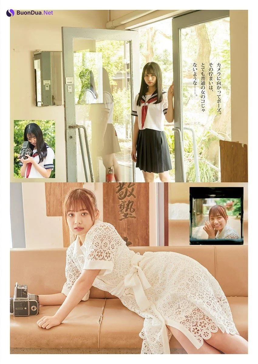 Hiyori Hamagishi 濱岸ひより, Hinano Kamimura 上村ひなの, Young Jump 2021 No.26 (ヤングジャンプ 2021年26号) - Photo 4