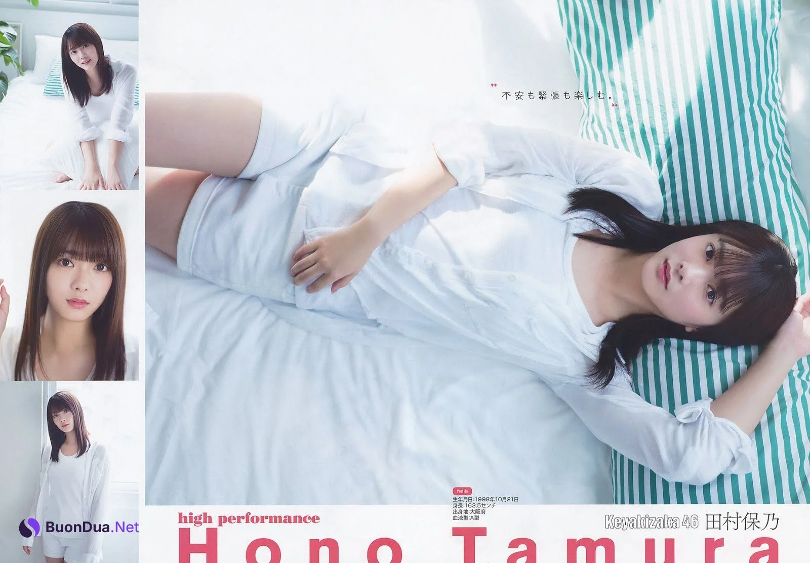 Hono Tamura 田村保乃, Rina Matsuda 松田里奈, Hikaru Morita 森田ひかる, Young Gangan 2020 No.01 (ヤングガンガン 2020年1号) - Photo 3