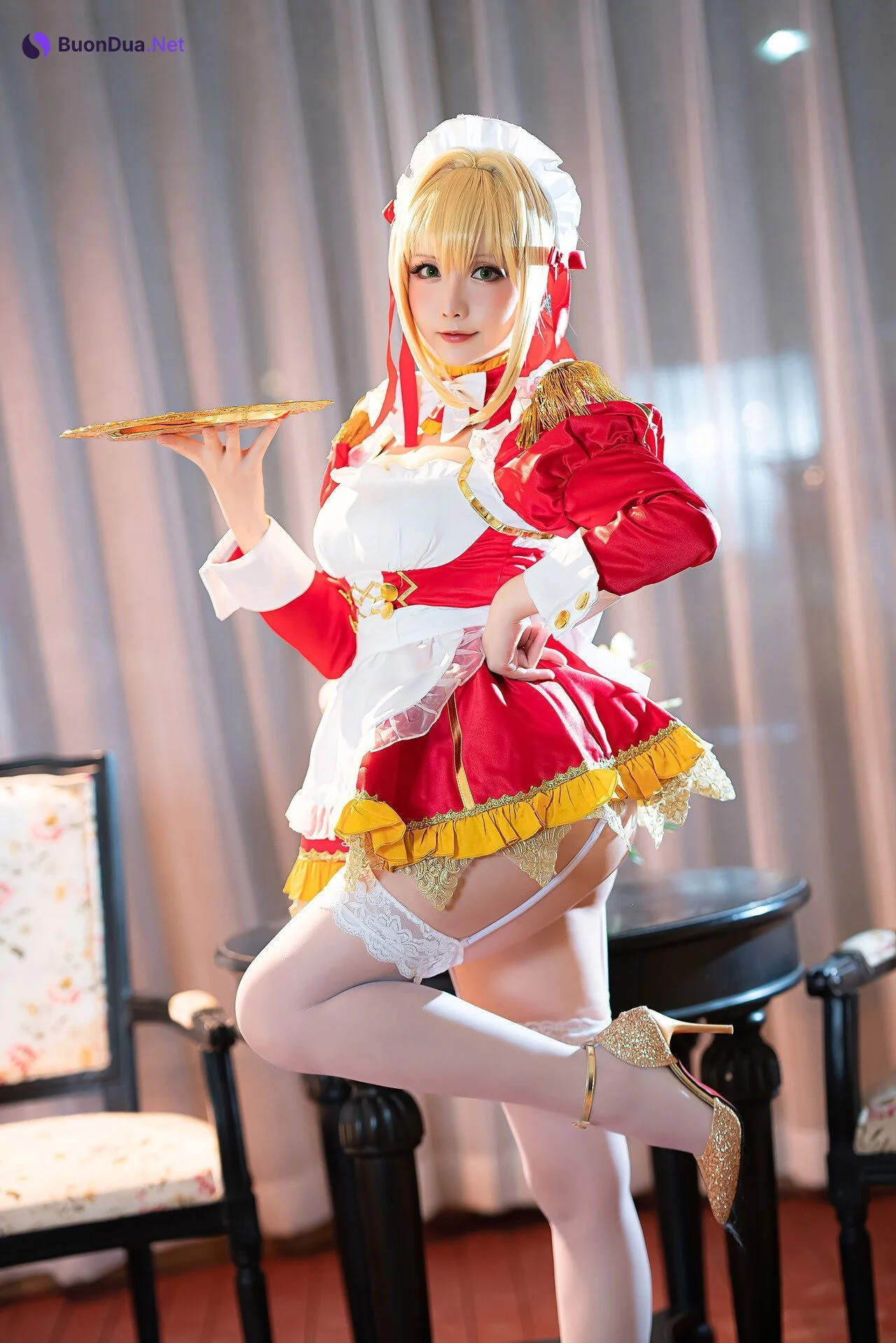 [Hoshilily 星之迟迟] Nero Claudius Maid ネロ・クラウディウス - Photo 7