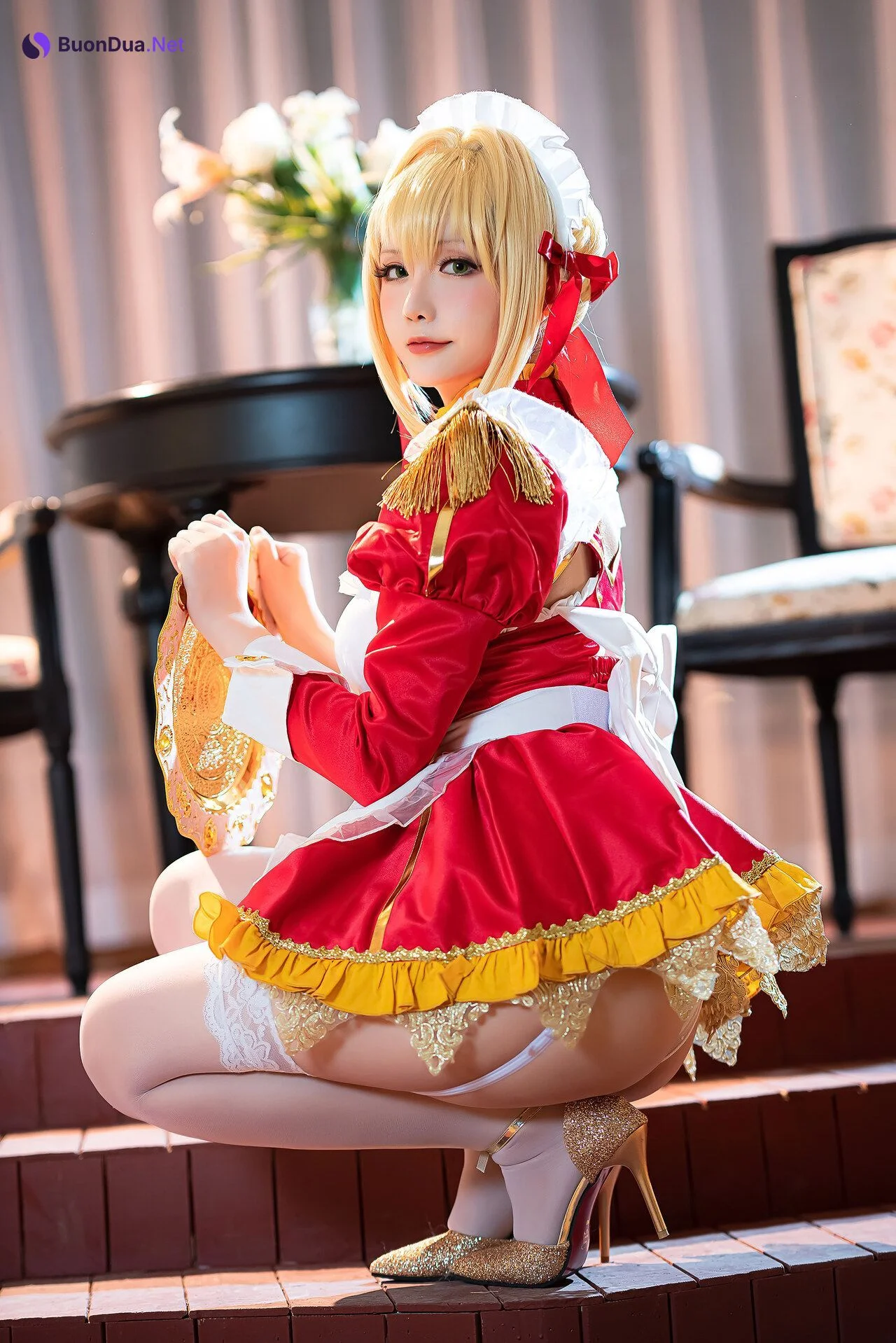 [Hoshilily 星之迟迟] Nero Claudius Maid ネロ・クラウディウス - Photo 9