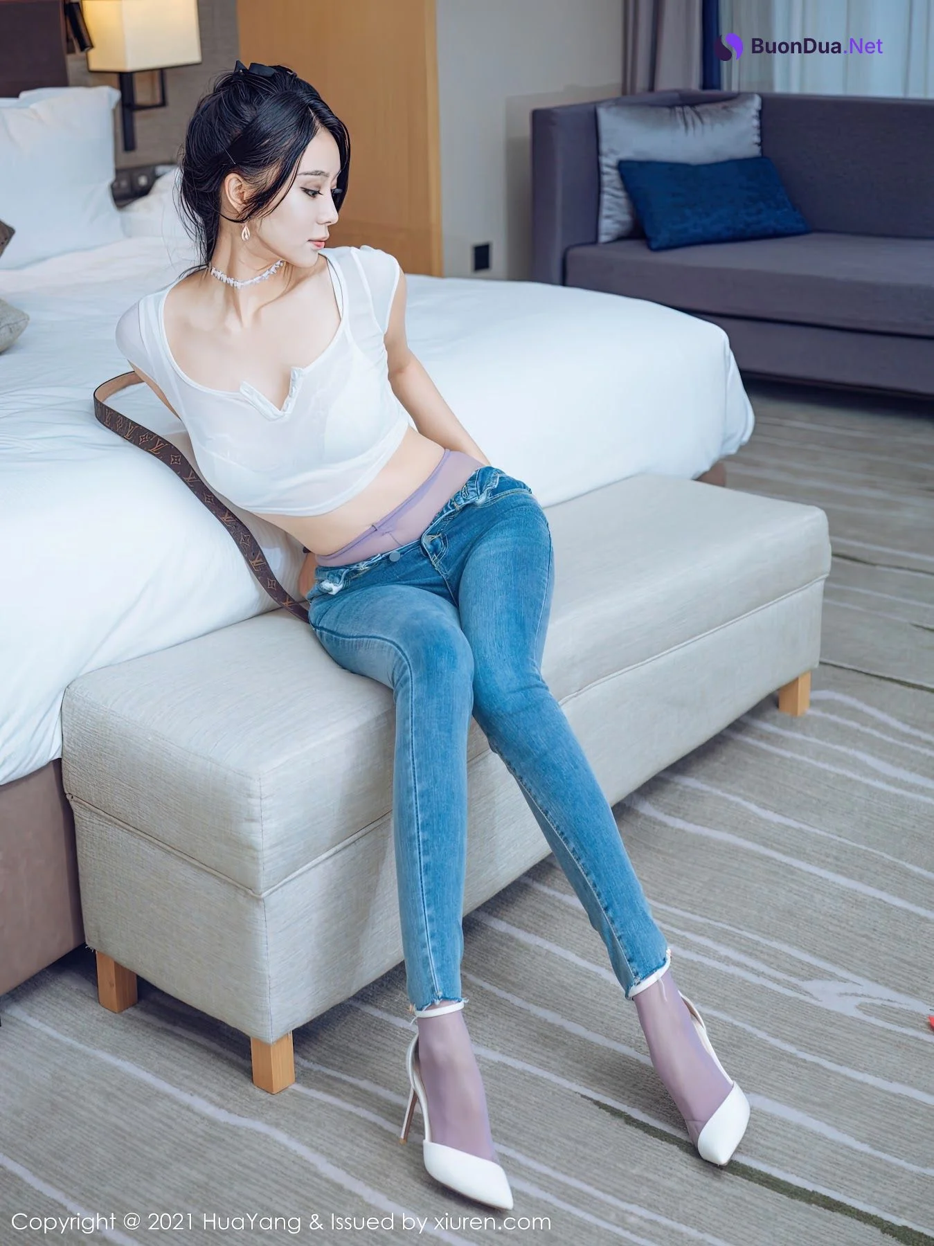 HuaYang Vol.405 蓝夏Akasha - 照片 4