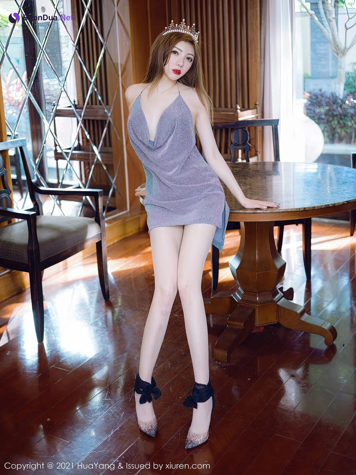 HuaYang Vol.410 奶油米 - 사진 14