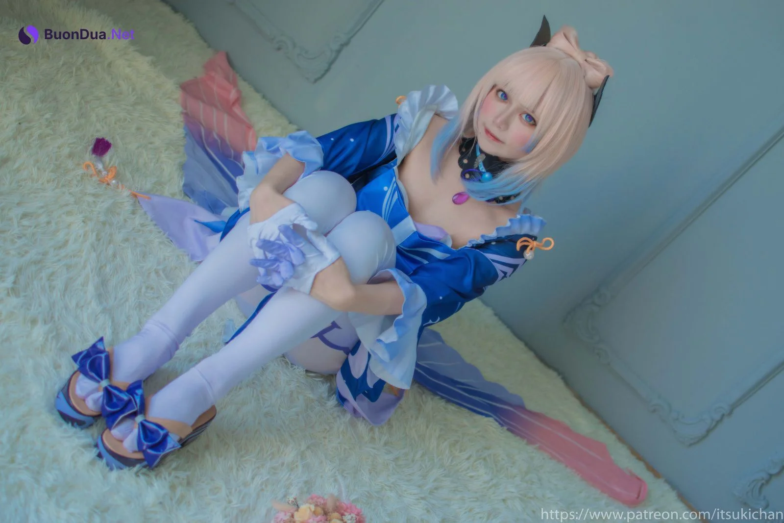 齋齋いつき Itsukichan Cosplay 珊瑚宫心海 Kokomi Sangonomiya - Photo 3