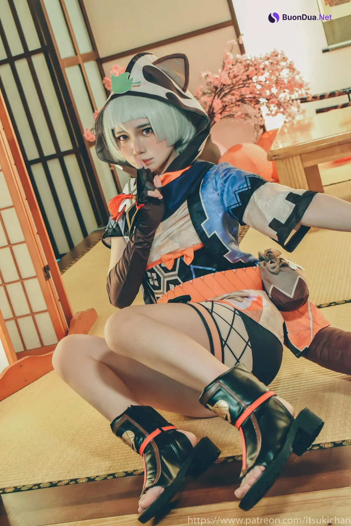 齋齋いつき Itsukichan Cosplay 早柚 Sayu (Genshin Impact 原神) - Photo 3