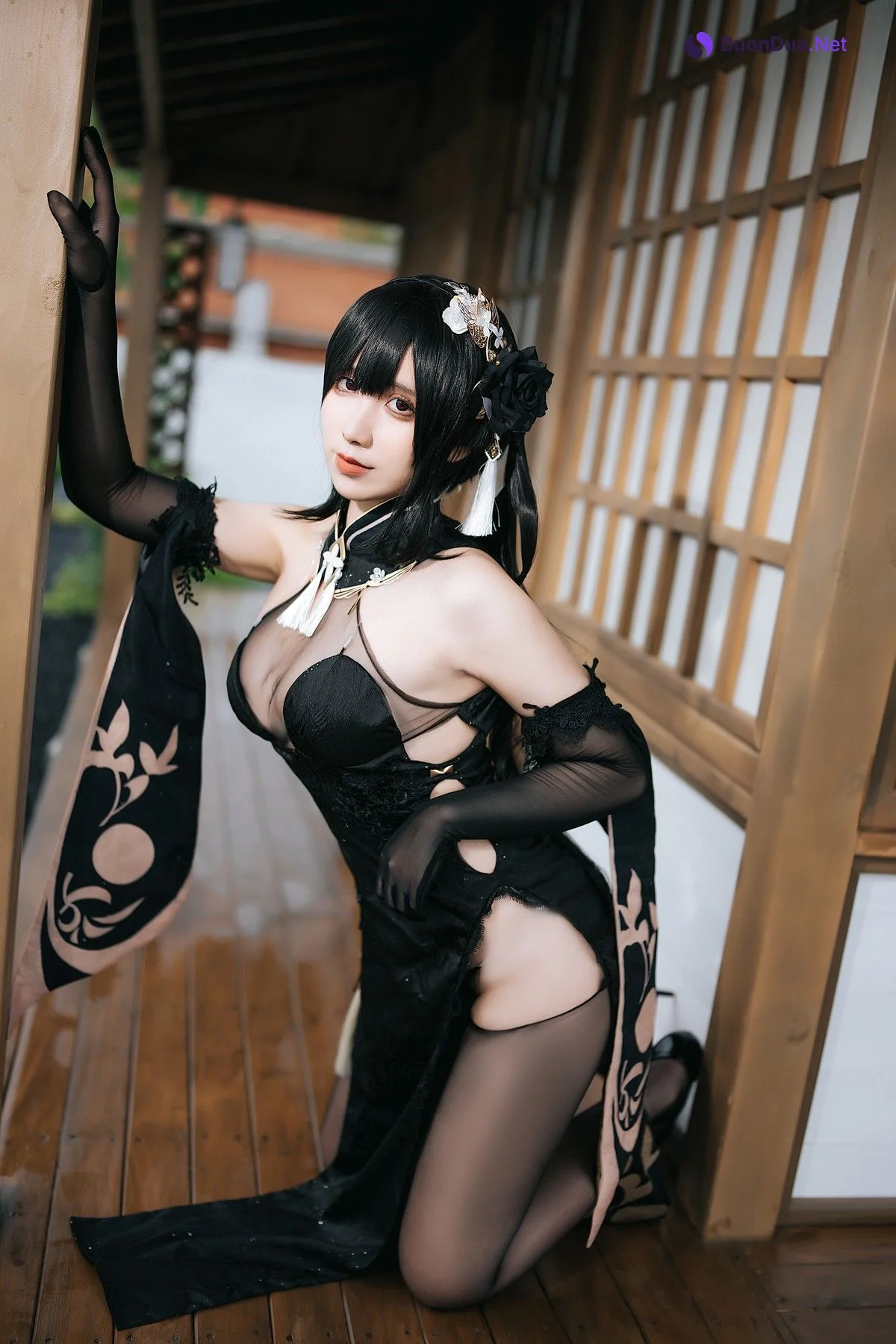九曲Jean Cosplay 镇海旗袍 - Photo 14