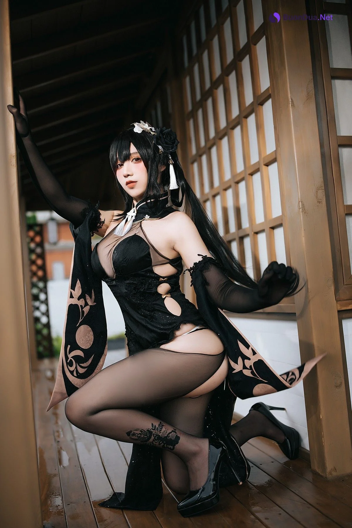 九曲Jean Cosplay 镇海旗袍 - Photo 16