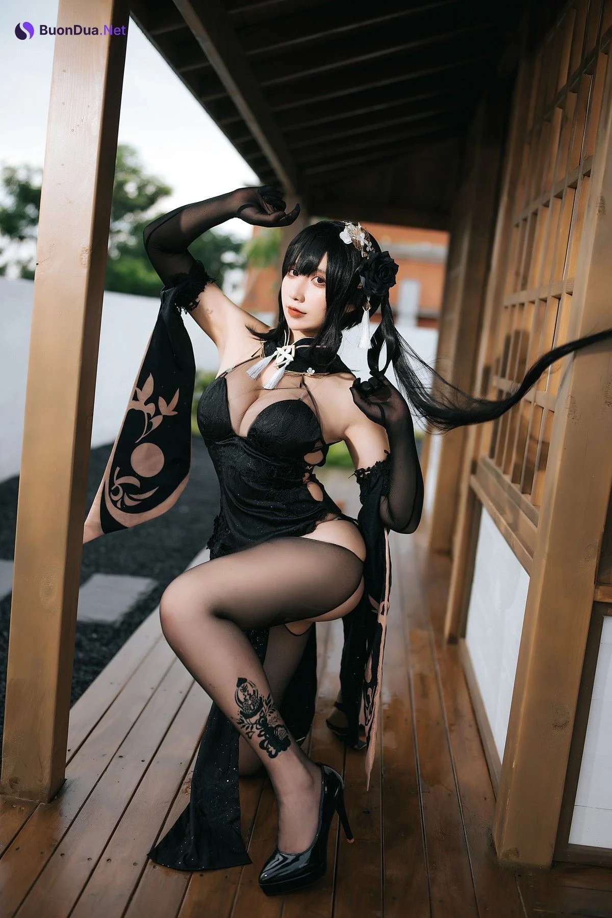 九曲Jean Cosplay 镇海旗袍 - Photo 19