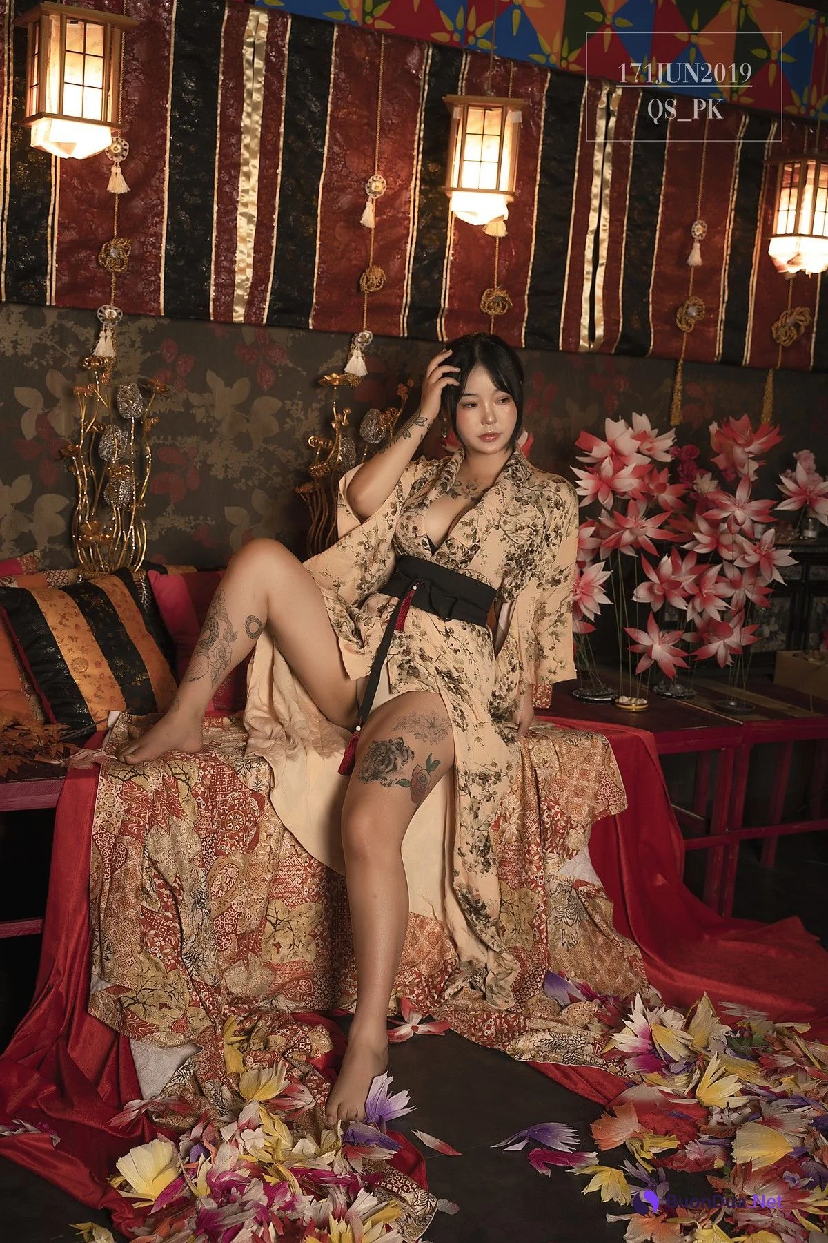 Jeon BoYeon 전보연, [SAINT Photolife] BoYeon Yukata Set.01 - Photo 5
