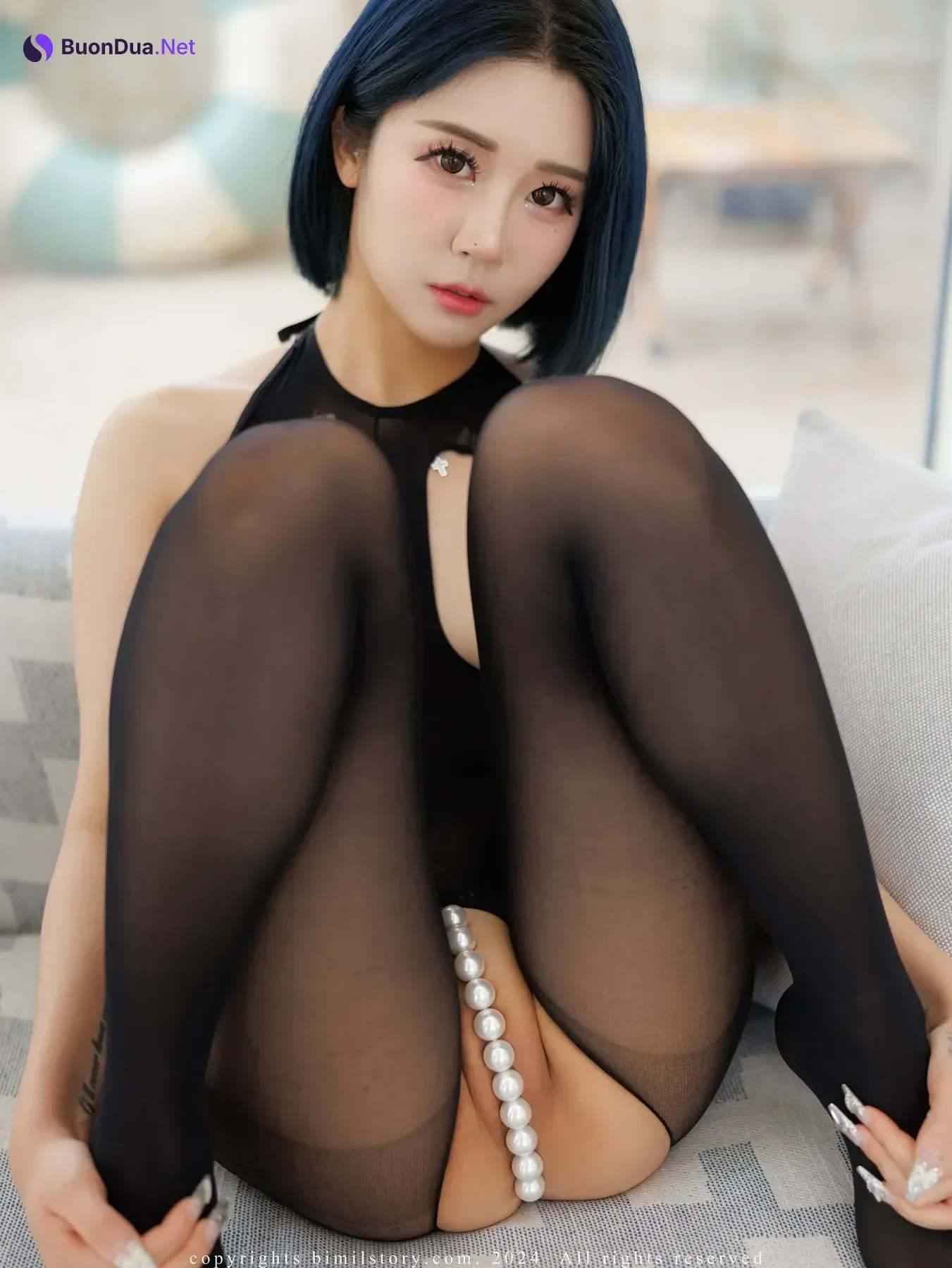 Jeong Bomi 정보미, Bimilstory Vol.52 「Fullbody Stockings With Open Bottoms」 Set.02 - Photo 5