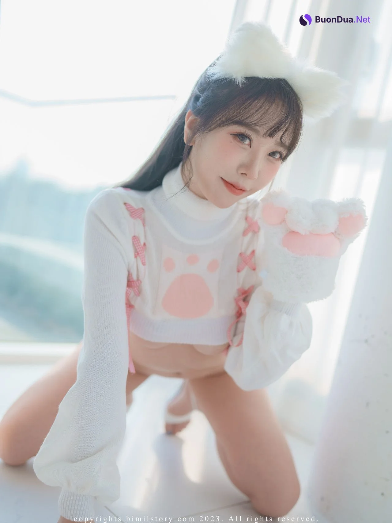 Jia 지아, [Bimilstory] Under-Boob Cat Girl Set.01 - Photo 13