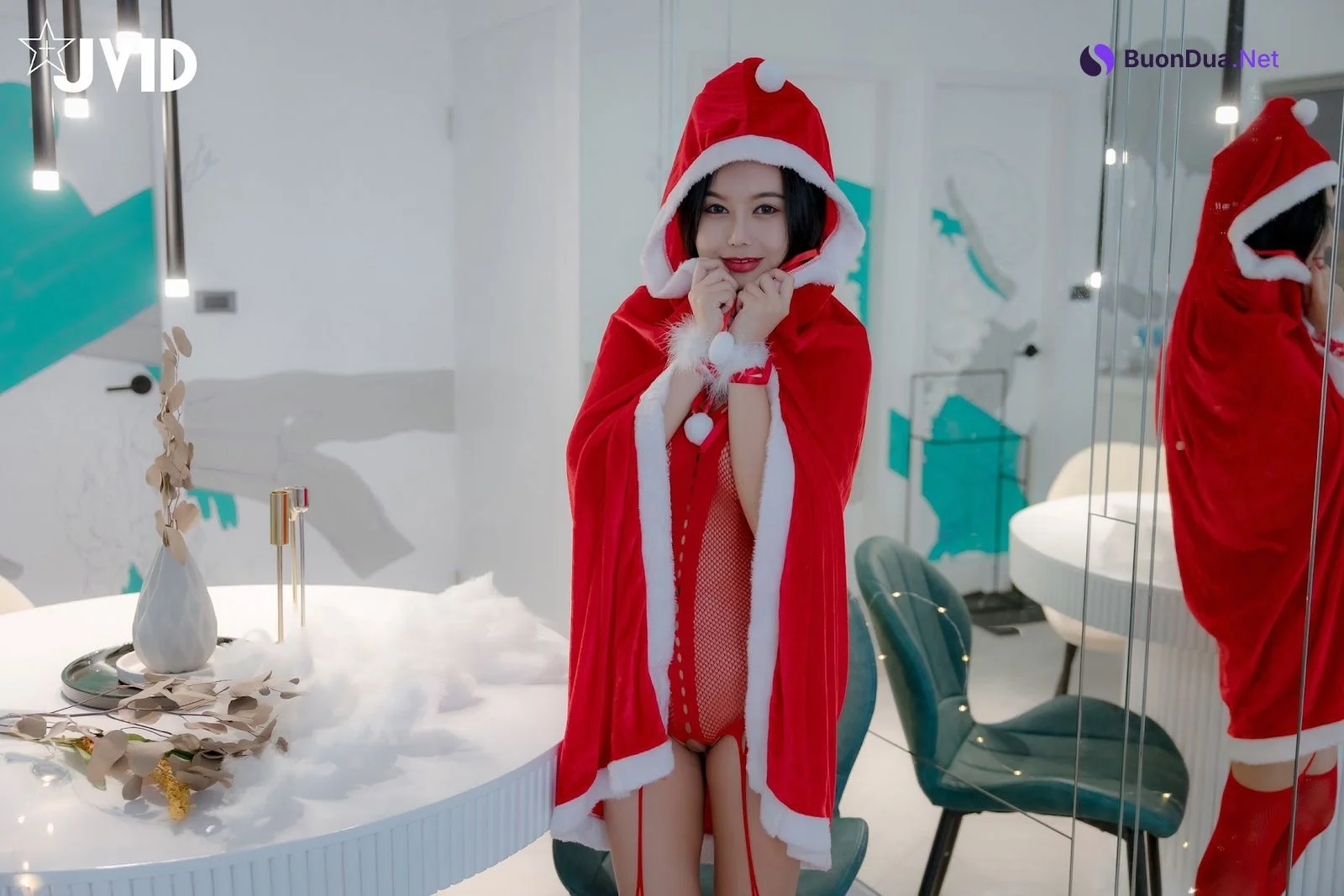 [JVID] 木木森 – 性感聖誕派對木木森超性感 - 写真 4