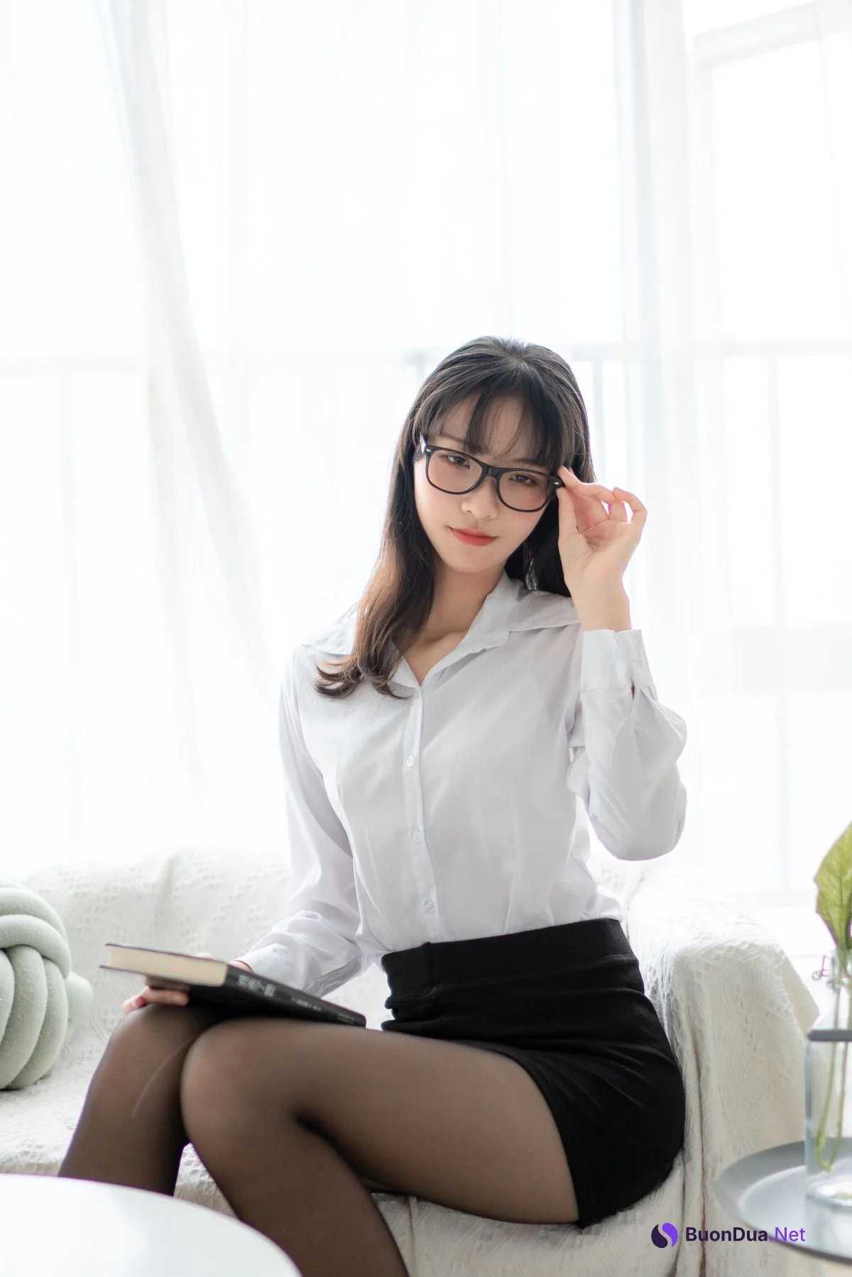 JVID精品 西呱呀呀呀 – 黑絲雙人百合 - Photo 2