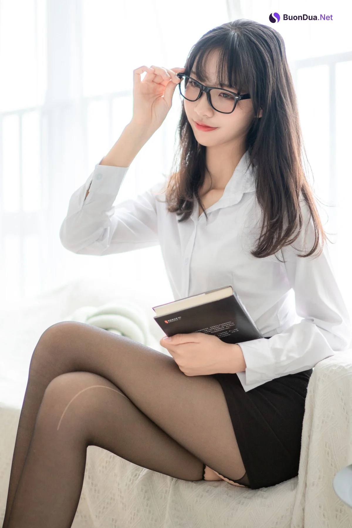 JVID精品 西呱呀呀呀 – 黑絲雙人百合 - Photo 7