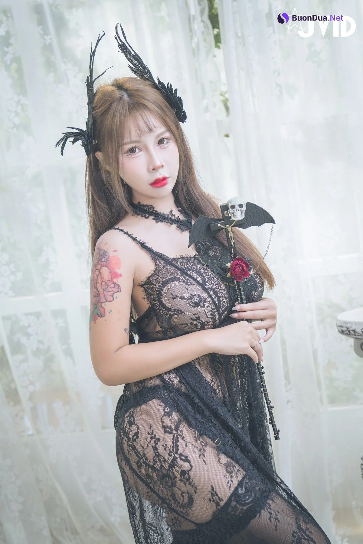 [JVID] 黎菲儿 & 艾妃 – 万圣节系列-万圣之夜极致揉乳致命挑逗 - Photo 2
