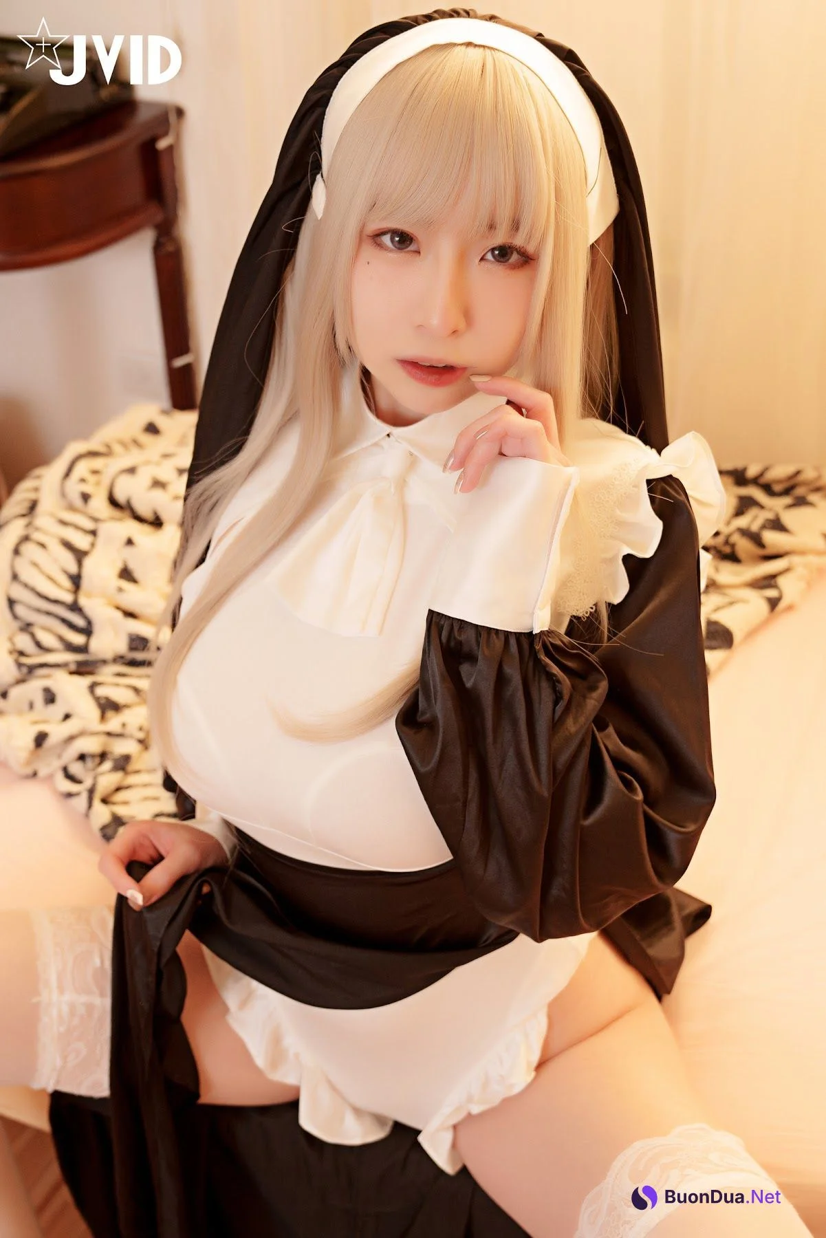 [JVID] 黎菲兒 – 奇蹟神乳の聖女黎菲兒轉生後馬上進行荒唐性愛! - 写真 14