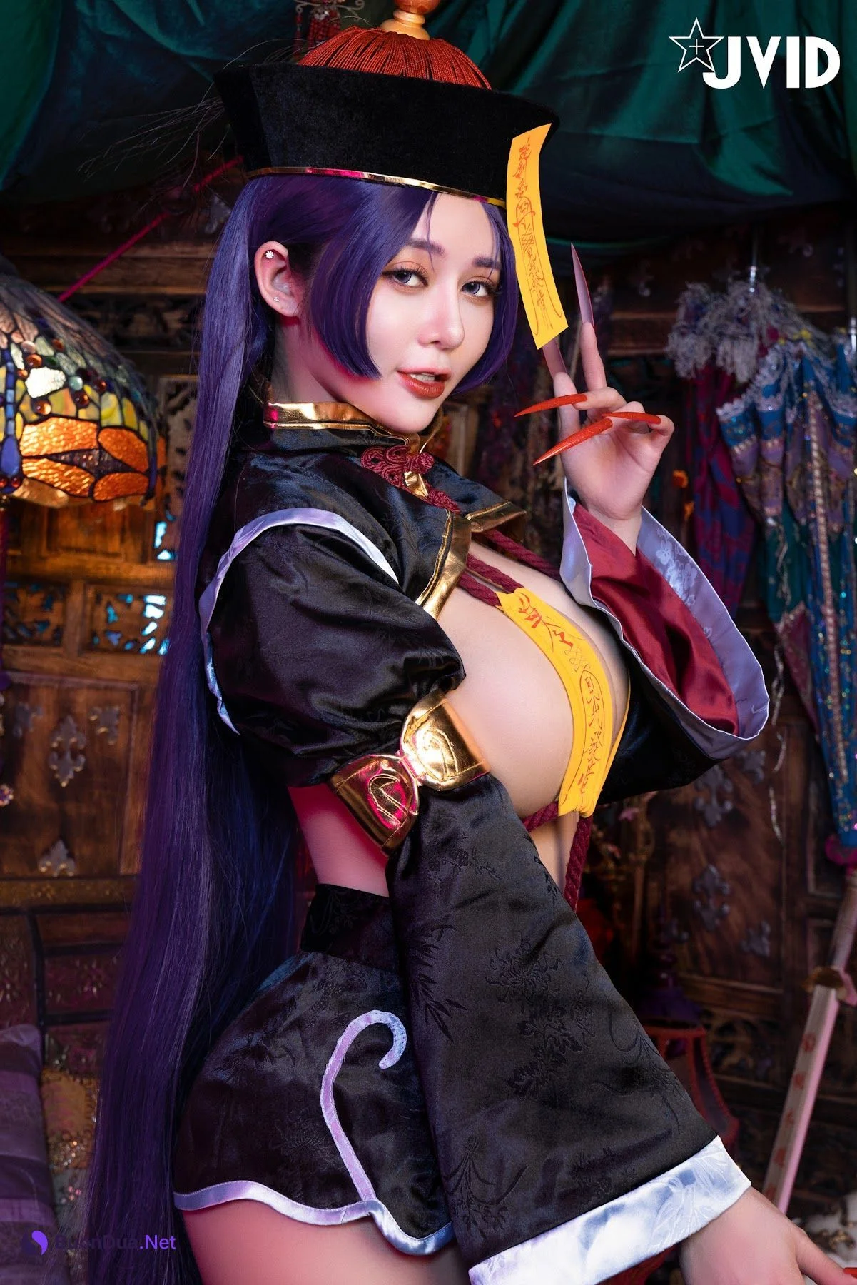 [JVID] 甜心幫 ღ 安希 – 菰蒲風動縱斜影，殭屍奶光《安希》膣得液滿 - 写真 20