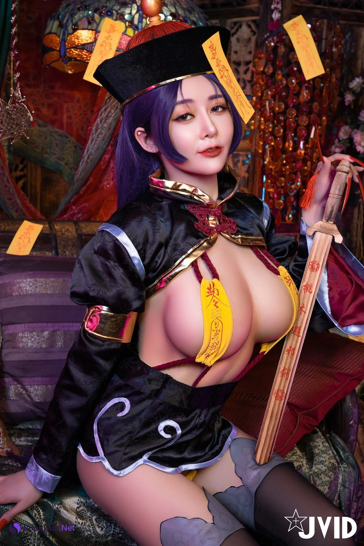[JVID] 甜心幫 ღ 安希 – 菰蒲風動縱斜影，殭屍奶光《安希》膣得液滿 - 写真 32